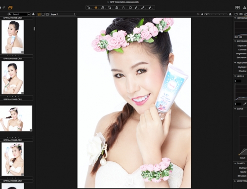 งานถ่ายแบบพรีเซ็นเตอร์ Beauty Cosmetic Vanily Cream